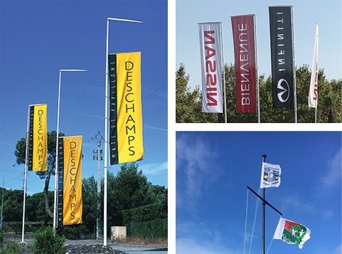 Aste per bandiere, linea TRADITION, PSSH, PASH e asta con pennone | Deschamps